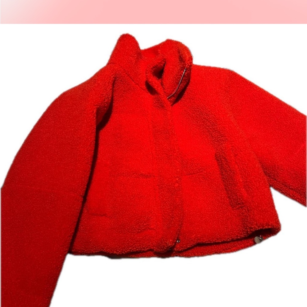 cropped fuzzy jacket